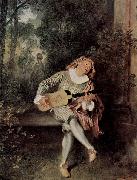 Jean-Antoine Watteau Mezzetin Spain oil painting artist